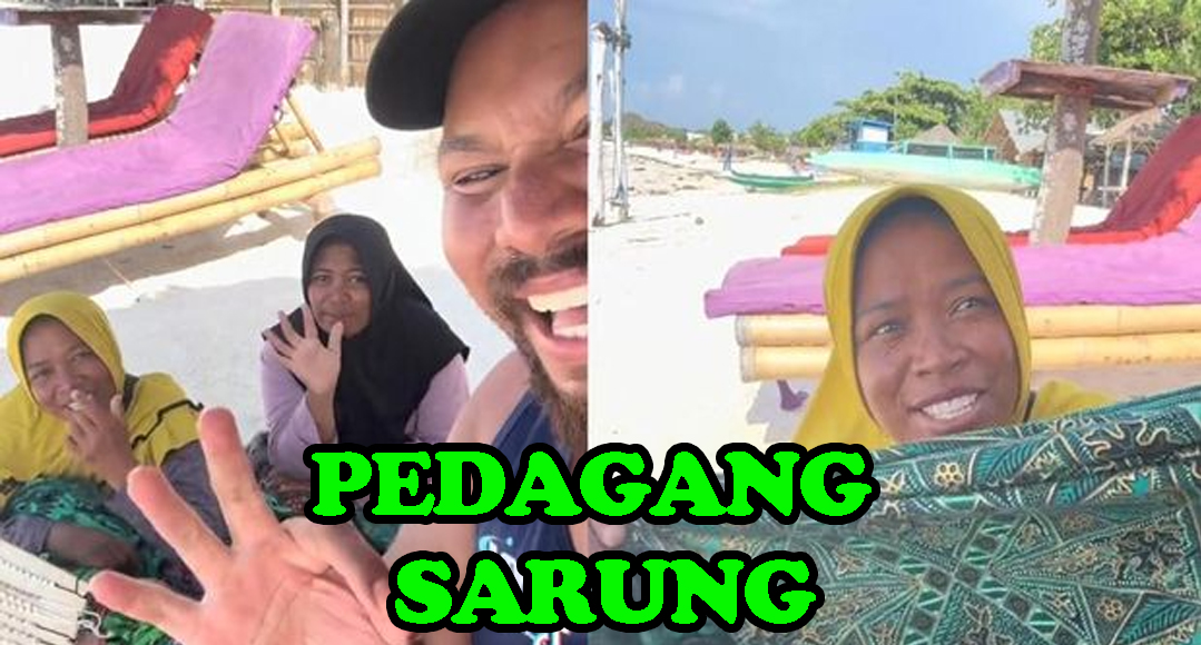 PEDAGANG SARUNG VIRAL DI NTB, KUASAI 8 BAHASA ASING