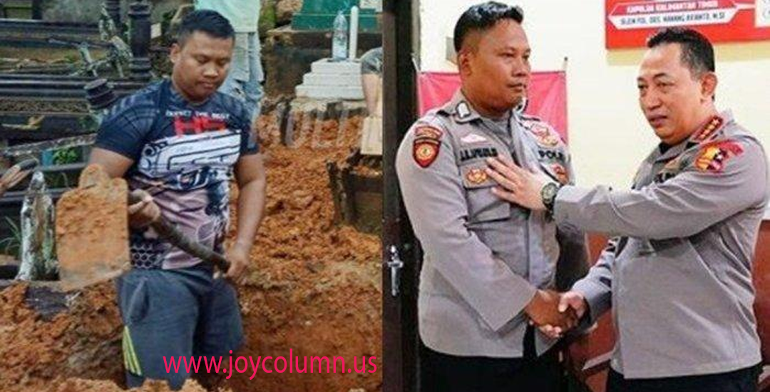 Kisah Anggota Polsek Nyambi Jadi Tukang Gali Kubur