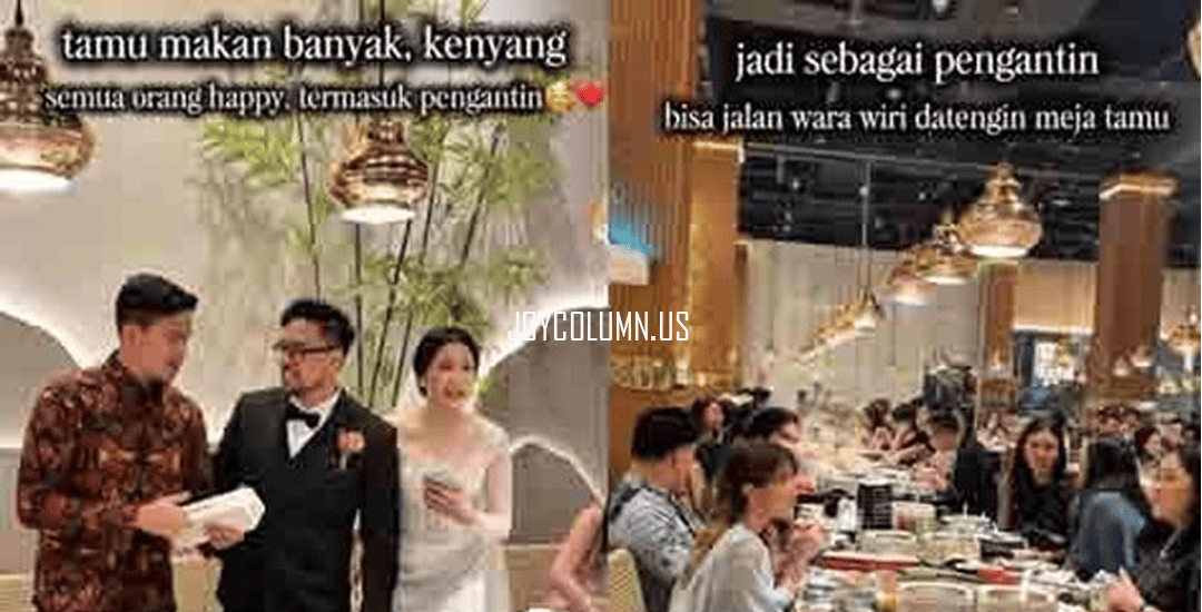 Viral Pernikahan Konsep Unik, Resepsi di All You Can Eat